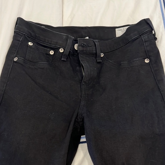 Rag and Bone high rise black skinny jeans - Picture 1 of 4